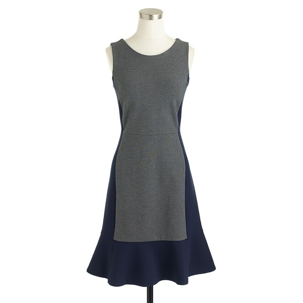 J.Crew scuba trumpet dress